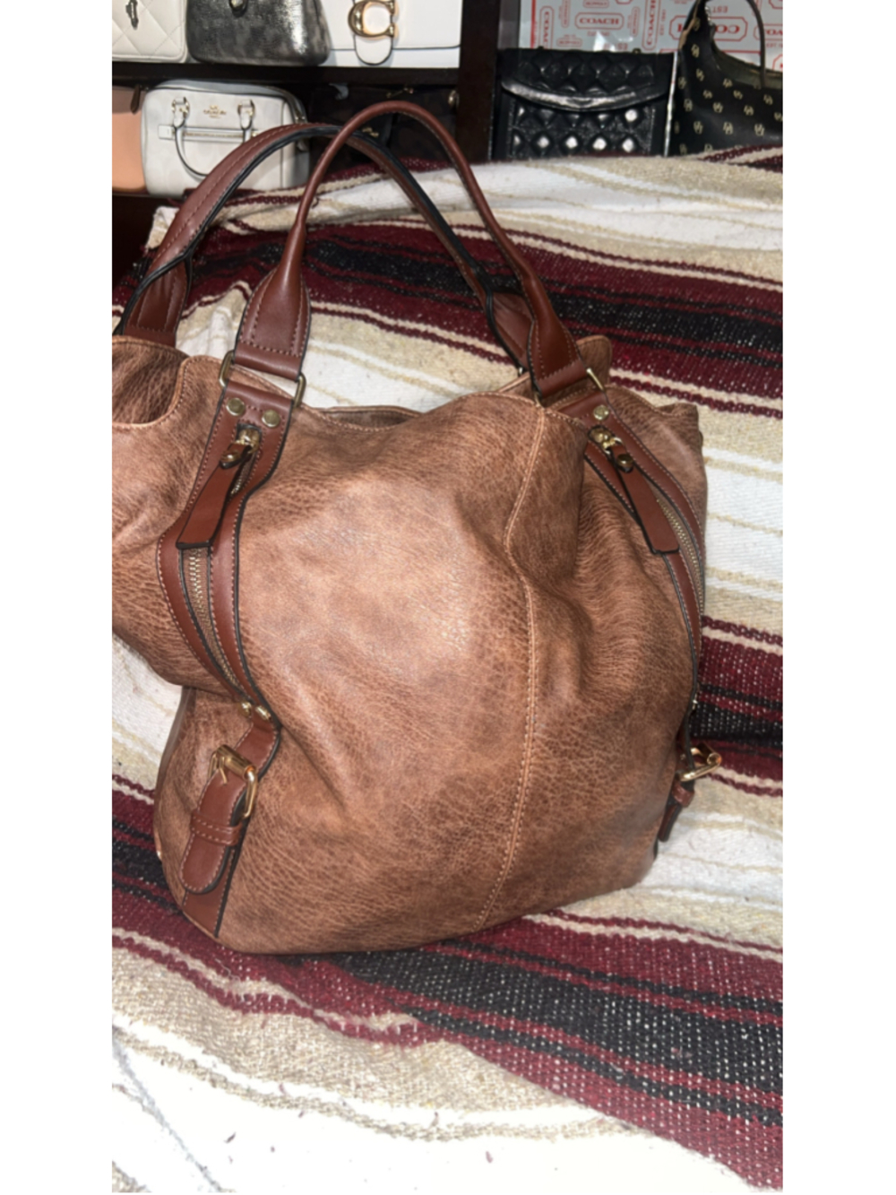 Women's Unbranded Brown Hobo Bag One Size